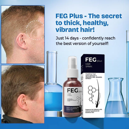 FEG Plus Hair Spray مع Derma Roller – لعلاج تساقط الشعر وتحفيز النمو الطبيعي