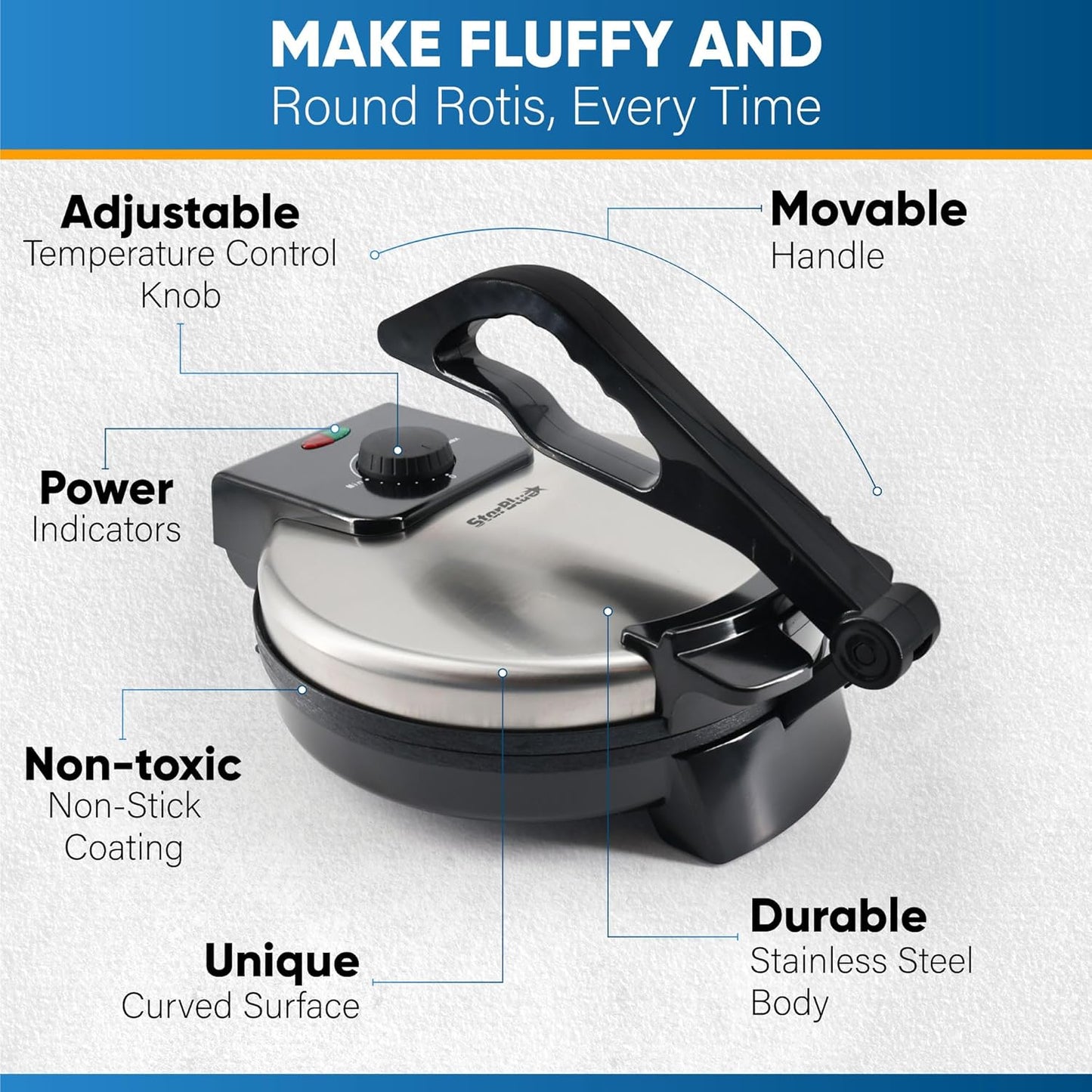 Roti Maker Machine (آلة صنع الروتي)